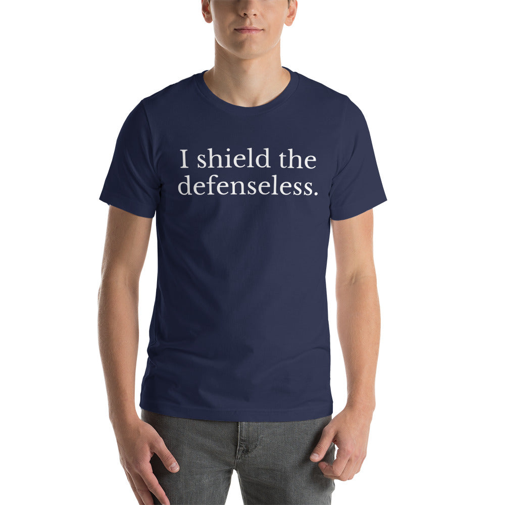 The Barrister - I shield the defenseless (Short-Sleeve Unisex T-Shirt)